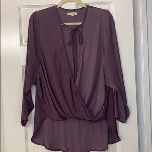 Silky elegant and sexy blouse by Silence + Noise